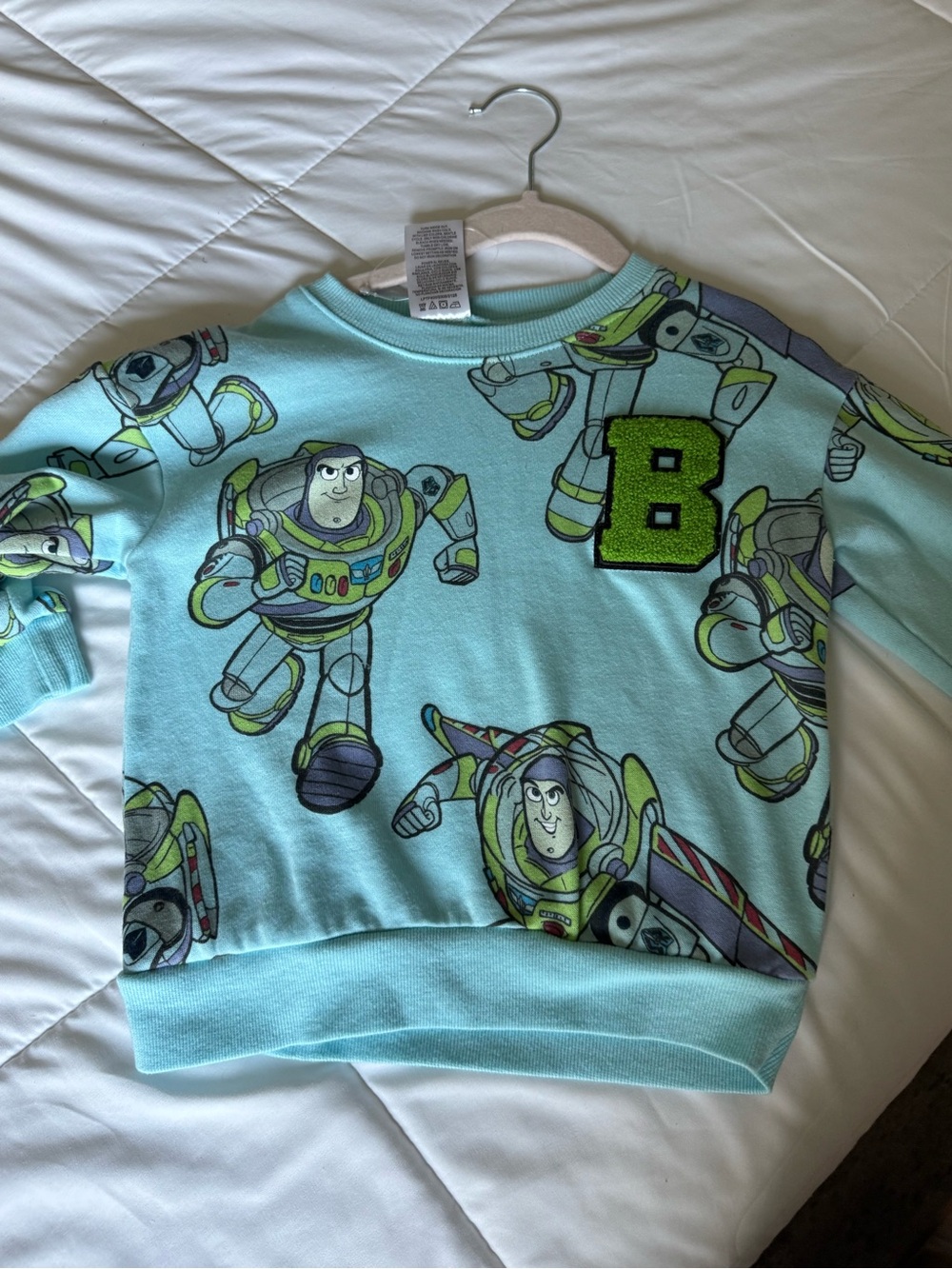Buzz Lightyear Mint Green Kids Sweatshirt